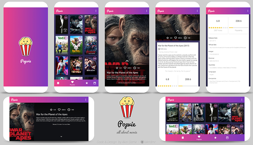 Popvie App Screenshots